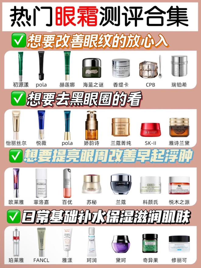 皱眼霜决赛圈十大品牌跟着选不迷路OG真人抗皱眼霜排行榜前十强！抗(图9)